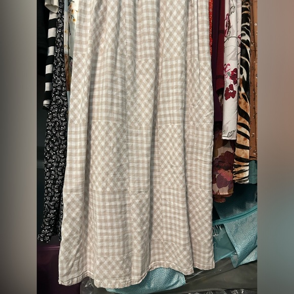 Japna Tan & White Gingham Dress - Picture 4 of 10